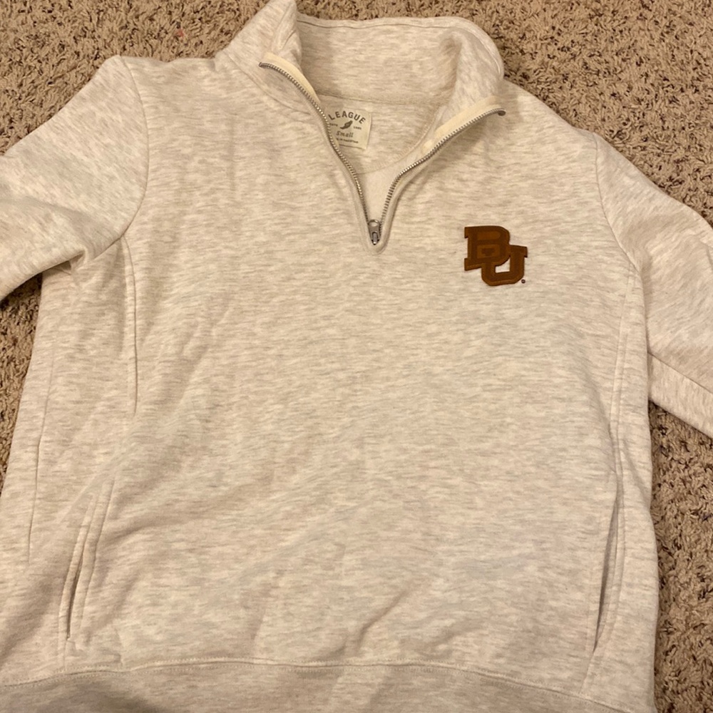 Baylor Quarter Zip Pullover Small
